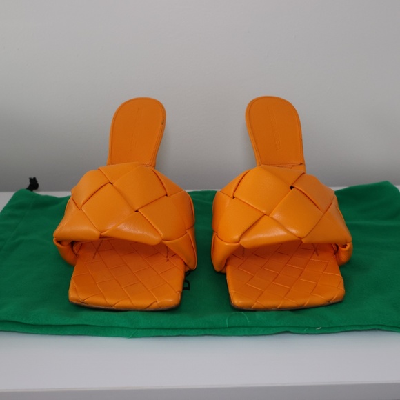 Bottega Veneta Lido Mules Color Tangerine - Picture 2 of 14